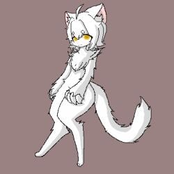 animated anthro bodily_fluids cassis embarrassed felid feline felis female female_anthro furry genital_fluids genitals hi_res inner_ear_fluff mammal nude pee_desperation peeing pussy short_playtime solo standing standing_pee tuft urine urine_on_ground urine_stream vulva watersports