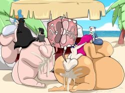 balls balls_clench beach cum_in_mouth cumflation deepthroat impregnation inflation kyle5021 mudkip oshawott pokemon small_but_hung tagme testicles testicles_clench