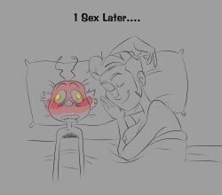1boy 1girls billy_buckaroo comic doctor_who female harmfulplant line_art male mr_ring-a-ding nude real_person self_insert sketch text