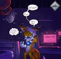 anthro background chaos_emerald cock computer dialogue dialogue_bubble experiment fox fox_ears growing growth growth_ray growth_sequence laboratory mobian mobian_(species) monitor muscle muscle_growth muscles pacheco penis size_transformation smoke sonic_(series) sonic_the_hedgehog_(series) tails tails_the_fox