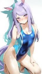 1girls ai_generated animal_ears anthropomorphization artist_request eyes female hair legs mejiro_mcqueen_(umamusume) skin tagme umamusume umamusume_pretty_derby young