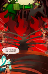 aku animal animals antelope ashi_(samurai_jack) battle comic daughters_of_the_scotsman english_text female fight male razter samurai_jack samurai_jack_(character) the_scotsman weapon weapons