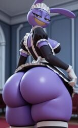 1anthro 1female 1girls ai_assisted ai_generated anthro anthro_female anthro_focus anthro_furry anthro_only ass_focus back_focus back_view black_eyebrows black_eyes black_sleeves bottom_heavy bottom_heavy_female bow bubble_ass bubble_butt butt_focus civitai clothed clothed_anthro clothed_female colored_skin coloredbin.ai coloredbin_ai ears_up elbow_sleeve exposed_ass exposed_butt female female_anthro female_focus female_jax female_only fully_clothed fully_clothed_anthro fully_clothed_female furry furry_anthro furry_female furry_focus furry_only genderswap_(mtf) gloves half-closed_eyes handwear huge_ass huge_butt indoors inside jax_(the_amazing_digital_circus) large_ass large_butt large_eyes large_mouth looking_at_viewer looking_back maid maid_apron maid_cap maid_headdress maid_jax_(the_amazing_digital_circus) maid_outfit maid_uniform mansion massive_ass massive_butt medium_boobs medium_breasts medium_tits plump_ass plump_butt purple_body purple_skin rabbit rabbit_ears rabbit_girl rabbitgirl rule_63 seductive seductive_eyes seductive_gaze seductive_look seductive_smile sharp_teeth smile smiling smiling_at_viewer smiling_female solo solo_anthro solo_female solo_focus solo_furry standing standing_position the_amazing_digital_circus thick_ass thick_butt thick_legs thick_thighs thigh_highs thighhighs white_bow white_gloves wide_mouth yellow_sclera yellow_teeth