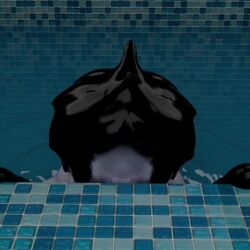 1boy 1girls 3d animated belly_button female female_pred female_predator hyper hyper_belly male oral_vore rendered silly_roll slimy_body slimy_tentacles sound sound_effects sound_warning squirming squirming_gut squirming_prey swallowed_alive swallowed_whole swimming swimming_pool tagme video vore vore_belly water