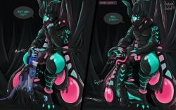 2025 arthropod balls bondage bulge bulge_in_face bulge_sniffing coating drone dronification grinding_on_balls hi_res hive hypnosis insects latex lepidopteran male male_only mind_control moth nokull_(riggedreded) null_bulge obedientmirelle petplay riggedreded roleplay sniffing spreading toy transformation