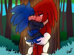 1boy 1girls 2020 4:3 animated anthro anthro_on_anthro anthro_penetrated anthro_penetrating anthro_penetrating_anthro ass balls blush bodily_fluids bottomless_skirt clothed clothed/nude clothed_female_nude_male clothing duo echidna erection eulipotyphlan exposed_torso eye_contact female female_penetrated footwear forest genital_fluids genitals gloves green_eyes half-closed_eyes handwear hedgehog knuckles_the_echidna krazyelf large_ass looking_at_another male male_penetrating male_penetrating_female mammal monotreme movie_sonic narrowed_eyes no_panties nude outerwear outside penetration penis purple_eyes pussy_juice rule_63 sex short_playtime skirt skirt_lift sonic_(series) sonic_the_hedgehog sonic_the_hedgehog_(series) sonique_the_hedgehog standing straight tree vaginal_penetration