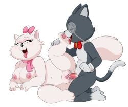 2025 6:5 accessory animal_genitalia animal_penis anthro areola blackjack_(pinkbutterfree) bodily_fluids bow_ribbon bow_tie breasts cum cum_in_vagina cum_inside domestic_cat duo eyewear feet felid feline feline_genitalia feline_penis felis female foot_fetish foot_lick foot_play fur genital_fluids genitals grey_body grey_fur hair_accessory hair_ribbon hairbow heathcliff_and_the_catillac_cats hi_res licking lonbluewolf male male/female mammal monocle multicolored_body multicolored_fur nipples open_mouth penetration penis pussy ribbons scarf simple_background sonja_(heathcliff) tongue tongue_out two_tone_body two_tone_fur vaginal_penetration vulva white_background