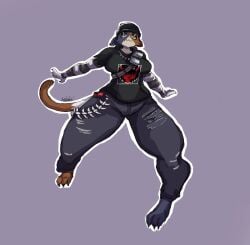 big_ass big_breasts big_butt big_thighs big_titties breasts cat_ears cat_tail catgirl clothing curvaceous curvaceous_female curvaceous_figure curvy curvy_figure curvy_hips domestic_cat epic_games female fortnite fortnite:_battle_royale furry furry_female furry_only meow_skulls_(fortnite) meowskulls meowskulls_ass multicolored_fur mulyshav yellow_eyes