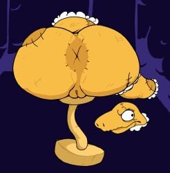 anus anus ass ass_focus ligojune mad_dummy presenting_anus presenting_ass presenting_hindquarters presenting_pussy pussy thick_ass twitter_username undertale undertale_(series)