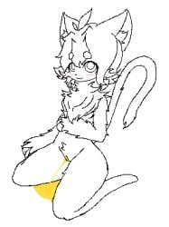 animated anthro bodily_fluids cassis embarrassed felid feline felis female female_anthro furry genital_fluids genitals hi_res inner_ear_fluff mammal nude peeing short_playtime solo standing standing_pee tuft urine urine_on_ground urine_stream vulva watersports