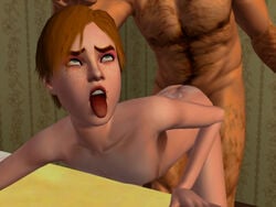 2boys 3d age_difference ahe_gao anal anal_sex cum cum_in_ass cumshot doggy_style femboy hairy kroban makeup male/male male_only male_penetrated male_penetrating muscles old_man pale_skin red_hair size_difference slim tan_skin the_sims the_sims_3 tongue_out trap ugly_man yaoi