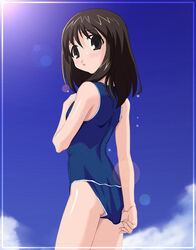 azumanga_daiou female female_only human one-piece_swimsuit osaka_ayumu_kasuga solo swimsuit tagme