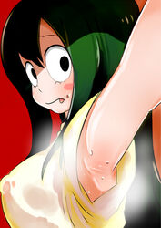 armpit armpit_fetish armpits heppushu my_hero_academia smelly_armpits steam tagme tsuyu_asui