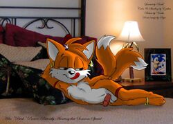 anthro bark_(artist) bed canine classic_sonic classic_tails fox french_girl_pose front_view fur indoors lying male male_only mammal on_side pose sega smile solo sonic_(series) sonic_team sonic_the_hedgehog sonic_the_hedgehog_(series) sonic_the_hedgehog_2 tagme tails