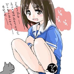 azumanga_daiou clothing female human osaka_ayumu_kasuga skirt tagme translation_request