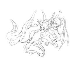 cynder dragon female feral male mel_the_hybrid mythological_creature mythological_scalie mythology scalie spyro spyro_the_dragon tagme