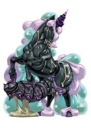 absurd_res big_penis black_body black_skin blue_condom bodily_fluids border censored condom cum cum_on_body cum_on_penis cum_on_self equid equine female_symbol feral_only filled_condom galarian_form galarian_rapidash gender_symbol generation_8_pokemon genital_fluids genital_piercing genitals gynomorph hi_res horn huge_cock hyper hyper_genitalia hyper_penis intersex mammal mythological_creature mythological_equine mythology nikunigushii nintendo penis piercing pokemon pokemon_(species) pokemon_only purple_condom regional_form_(pokemon) sexual_barrier_device simple_background spiked_penis spikes spikes_(anatomy) symbol unicorn vein veiny_penis vulva vulva_piercing white_background