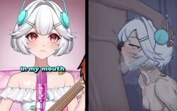 1boy 1girls 2d 2d_animation all_the_way_to_the_base animated audio balls_deep blowjob choking_on_cock deep_blowjob deepthroat ellie_minibot empty_eyes eyes_rolling_back face_fucking facefuck fellatio female gag indie_virtual_youtuber localpervert mouth_full_of_cock mouthful no_gag_reflex oral oral_only oral_penetration oral_sex penis penis_in_mouth penis_in_throat pubic_hair short_hair small_breasts sucking_penis tagme throat_bulge throat_fuck throat_swabbing video virtual_youtuber vtuber white_hair x-ray