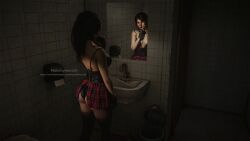 1girls 3d 3d_(artwork) 3d_render bathroom digital_art female female_only lara_croft lara_croft_(survivor) mirror munchyman25 solo tomb_raider tomb_raider_(survivor) virtual_photography