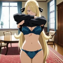 cynthia (pokemon) from down by ahegao ai
