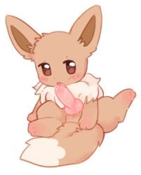2025 animal_genitalia animal_penis auto_penis_lick autofellatio balls blush bodily_fluids brown_balls brown_body brown_fur canine_genitalia canine_penis dipstick_tail dripping eevee erection feral fur gay gay_anal gay_male gay_sex generation_1_pokemon genital_fluids genitals homosexual homosexual_male homosexual_sex kirichiiii knot knotted_penis licking looking_aside male male/male male_only male_penetrated male_penetrating markings masturbation neck_tuft nintendo open_mouth oral oral_masturbation penile penile_masturbation penis pokemon pokemon_(species) precum precum_drip saliva saliva_on_penis self_lick shaded simple_background soft_shading solo spread_legs spreading tail tail_markings tongue tongue_out tuft white_background white_tail_tip