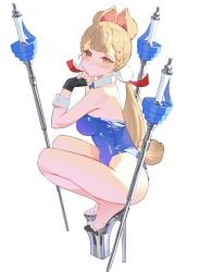 alice_thymefield animal_ears bunny_ears bunny_girl bunny_tail female heterochromia long_hair rapier zenless_zone_zero