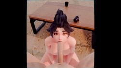 1boy 1boy1girl 1girls 3d 3d_animation :>= animated anran bare_shoulders bedroom big_breasts black_hair blender blender_(software) blender_cycles blowjob blowjob_face blowjob_only brown_hair cute cute_face light- light-skinned_male light_skin looking_at_viewer nude nude_female nude_male oral oral_penetration oral_sex overwatch overwatch_2 pov pov_eye_contact pov_male red_eyes shorter_than_10_seconds sitting skinned_female sound spacekrakennsfw sucking sucking_penis tagme video wet wet_skin