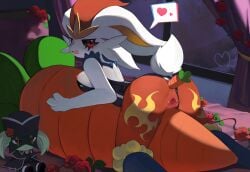after_vaginal anal anal_sex anthro anus ass bed bedroom black_sclera carrot cinderace clothing clothing_aside curtains detailed_background dildo dildo_in_ass dildo_insertion eye_markings faux_gaping_pussy female flong flower food furniture gaping_pussy generation_8_pokemon generation_9_pokemon genitals heart_print heart_reaction heterochromia hi_res high_contrast improvised_sex_toy inner_labia inviting_to_sex leotard leotard_aside looking_back_at lying markings meowscarada nintendo nipple_slip object_in_ass on_bed on_front open_mouth penetration plant plushie pokemon pokemon_(species) presenting presenting_anus presenting_hindquarters presenting_vulva rabbit_ears red_eyes rose_(flower) scut_tail sex_toy sex_toy_in_ass sex_toy_insertion short_tail solo spread_vulva spreading tail vaginal vegetable vulva window