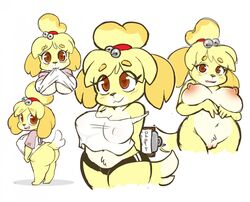 isabelle (animal crossing) from animal crossing by runeechan