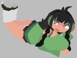 animation_meme_community black_hair flipaclip green_clothing sadi1v sadieyayy tiktok