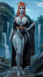 1eyedemperor 1girls 3d 3d_(artwork) abs adult ai_assisted ai_generated big_ass big_breasts bimbo black_body black_cape black_hoodie black_skin breasts cape dripping dripping_cum dripping_pussy enormous_ass enormous_breasts erect_nipples female forest forest_background ginger ginger_hair golden_belt hand_on_hip hood huge_breasts jungle jungle_background makeup mature mature_female medium_ass medium_breasts midna midna_(true_form) milf nude oneyedemperor orange_hair pink_nipples puffy_pussy purple_eyes purple_lipstick red_eyes skinny skinny_girl standing tattoo tattoo_on_legs tattooed_arm tattoos the_legend_of_zelda thick_thighs twilight_princess wet_pussy wet_skin wide_hips