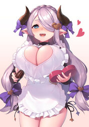 big_breasts blue_eyes breasts doraf draph draph_race_(granblue_fantasy) granblue_fantasy horns narmaya_(granblue_fantasy)