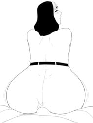 1boy 1girls ass assjob big_ass bulge buttjob cartoon_network erection_under_clothes female khexxi looking_at_viewer looking_back male penis_under_clothes priyanka_maheswaran steven_universe straight