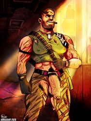 adoggoart bara cigar dreamworks exposed_anus exposed_penis foreskin kip_killigan male male_only military military_uniform muscles small_soldiers smoking uncut