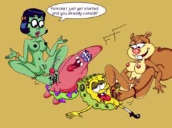 2boys 2girls breasts feet female foot_fetish foot_folk footjob male mammal mermaid nickelodeon nipples no_humans patrick_star penis princess_mindy pussy sandy_cheeks sea_sponge spongebob_squarepants spongebob_squarepants_(character) squirrel starfish