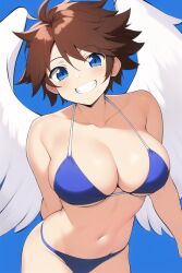 ai_generated angel angel_wings blue_eyes brown_hair female genderswap_(mtf) kid_icarus kid_icarus_uprising nai_diffusion nintendo pit pit_(kid_icarus) rule_63 stable_diffusion