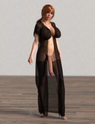 big_breasts big_penis edylear edylear(character) futa_only futanari heels nightgown