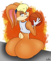 1girls ass basketball big_ass bottomless deviantart female female_only furry furry_only lola_bunny looney_tunes ultrastax xmetalhusky