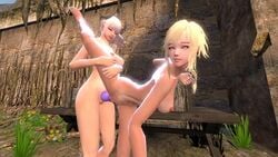 1futa 1girls 3d animated areolae big_breasts blonde_hair breasts canine_penis elforme female futa_on_female futanari horns human_with_animal_genitalia knot large_breasts leg_lift lethor lynn_(vindictus) mabinogi_heroes nipples nude open_mouth purple_penis sfm source_filmmaker standing toned_female vaginal vaginal_penetration video vindictus white_hair