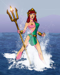 aquaman_(series) dc dc_comics female female_only green_eyes mera red_hair solo