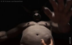 3d balls bodily_fluids bovid bovine dragonfood european_mythology fictional_interracial first_person_view foreskin gay genital_fluids genitals greek_mythology handjob human male male/male mammal minotaur mythology nipples penile penis precum sex uncut