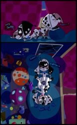 <3_eyes 101_dalmatian_street 101_dalmatians 2019 2020 absurd_res anal anal_sex anatomically_correct anatomically_correct_genitalia animal_genitalia animal_pussy bite biting_lip black_body black_border black_fur blush bodily_fluids border canid canine canine_pussy canis collar curtains dalmatian dee_dee_(101_dalmatians) dildo disney dizzy_(101_dalmatians) domestic_dog double_dildo duo female female/female feral fur genital_fluids genitals heart hi_res incest mammal open_mouth orgasm penetration pillow pillow_bite pussy sex sex_toy sibling sister sisters smile spots stomach_bulge sweat text tongue tongue_out vaginal_penetration white_body white_fur whitewolf20xx yuri