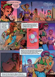 big_belly body_modification breast_expansion breasts breath_of_the_wild clothing color comic corruption creature egg eggs ejaculation english_text female gerudo gerudo_outfit huge_breasts inside_view lactation milk milking multi_breast mutation naked octopus orionart pregnant pussy quest robot spread_legs story tentacle text the_legend_of_zelda transformation urbosa uterus x-ray