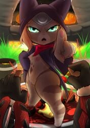 felyne from monster hunter by raadrawz