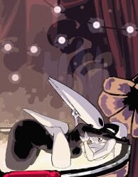 2girls all_fours arched_back ass ass_up bath bathing bent_over big_ass black_body black_eyes blush breasts completely_nude completely_nude_female duo female female_only hollow_knight hollow_knight:_silksong hornet_(hollow_knight) horns hot_spring huge_ass humanoid indoors kissing lace_(hollow_knight) large_ass leg_lock legs_around_partner legs_wrapped_around_partner medium_breasts nude nude_female onsen shantysixix sideboob steam team_cherry thick thick_ass thick_thighs thighs water white_body white_eyes white_hair wide_hips yuri