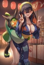 1futa 1girls ai_generated big_breasts breasts carmine_(pokemon) cleavage clothed_sex covered_nipples creampie cuckold cum cum_in_pussy cum_inside cum_overflow double_v drooling female female_penetrated femsub full-face_blush futa futa/female futa_on_female futa_penetrating futa_pokemon/female_human futa_with_female futadom futanari game_freak generation_9_pokemon half-closed_eyes interspecies large_breasts looking_at_viewer loving_it mounting nintendo nokani ntr ogerpon parted_lips pokemon pokemon_(species) pokephilia public_sex saliva self_upload sex sex_from_behind smile stealth_sex thick_thighs trembling vaginal vaginal_penetration vaginal_sex wide_hips