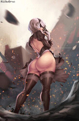 yorha 2b from nier: automata by mistflowdraw
