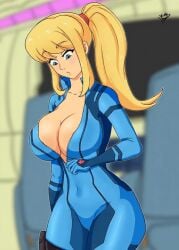 samus aran from metroid by solxam123