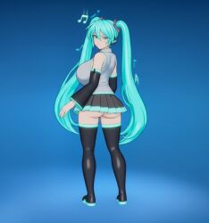 hatsune miku from fortnite by abk800