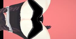 1girls animated ass ass_focus big_ass bouncing_ass danganronpa female fukawa_touko koikatsu no_sound panties skirt_up smooth_skin solo twerking twin_braids video webm